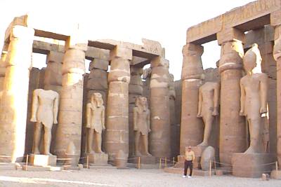 The Temple of Amun at Luxor - Copyright (c) Copyright 1998 Andrew Bayuk, All Rights Reserved
