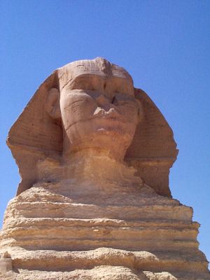 Sphinx Head - 5/98 - Copyright (c) Andrew Bayuk, All Rights Reserved
