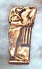 Gold piece from tomb of Bady Iset